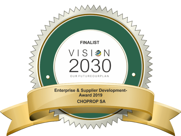 Finalist VISION 2030: Enterprise and Supplier Development - Award 2019 CHOPROP SA